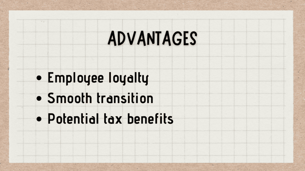 Selling Business to Employees - Advantages Selling Business to Employees - Advantages